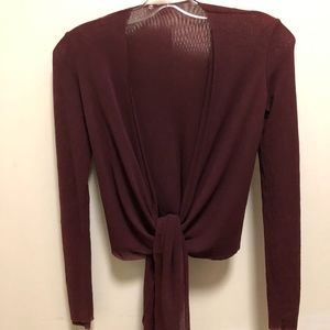 LADIES ONLY HEARTS WRAP CARDIGAN SIZE P/S TWO PLY